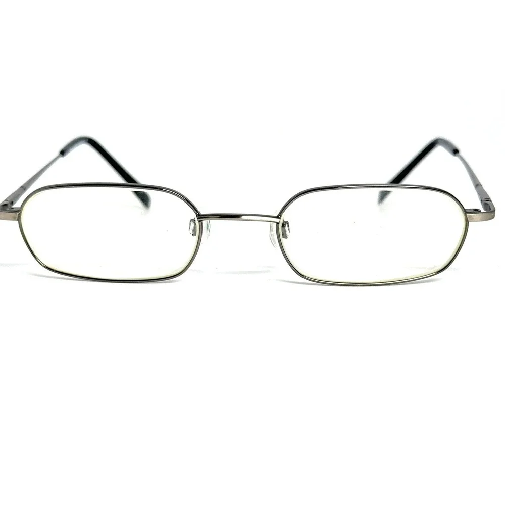 Genesis Altair 2011 Gun Grey Oval Metal Eyeglass Frames 47-19-135